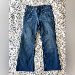 Madewell Indigo Cali Demi Boot Jeans